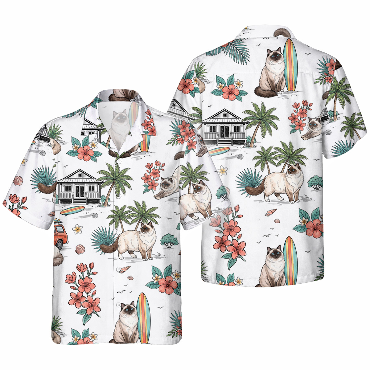 Hawaiihemd Ragdoll Hawaiihemd | Hawaii Shirt