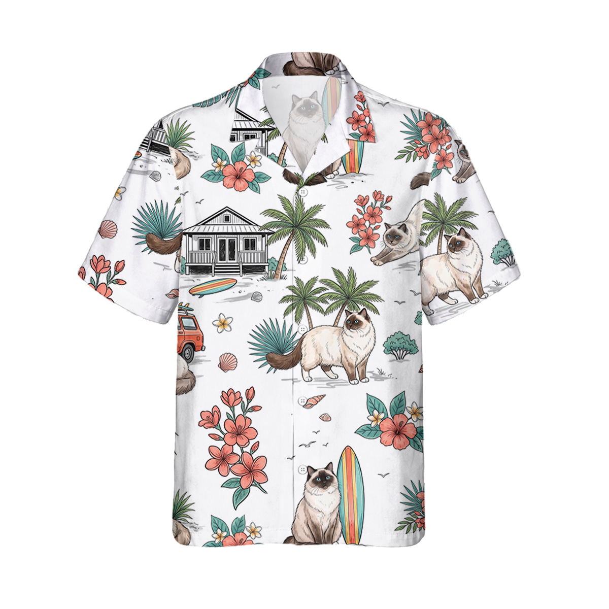 Hawaiihemd Ragdoll Hawaiihemd | Hawaii Shirt – Bild 2
