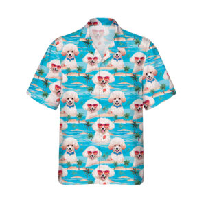 Alternative view of Poodle Hawaiihemd | Hawaii Shirt